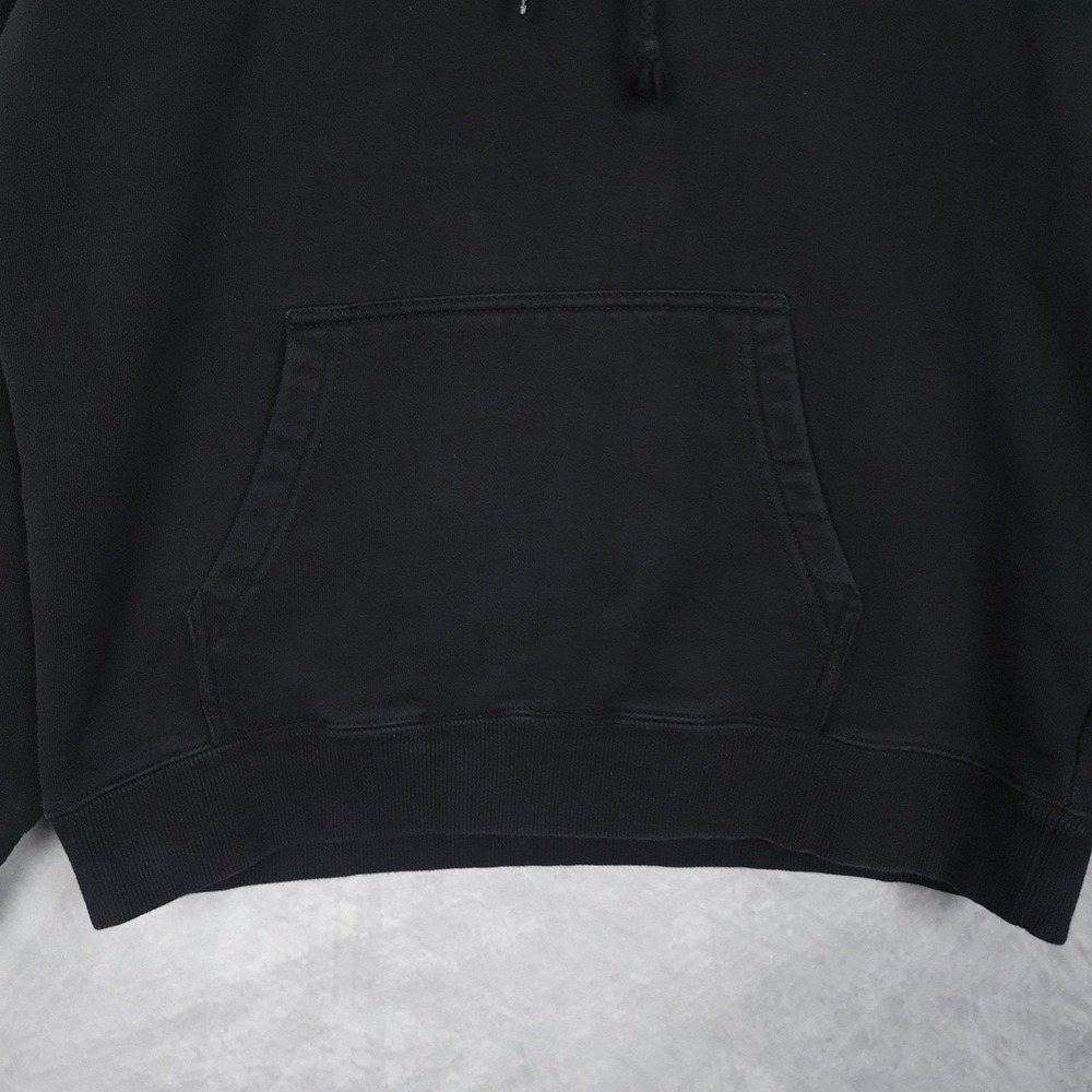 Stussy Hoodie Mens Large Black Oval Logo Fleece Pullover Graphic Back Hit - Picture 8 of 16